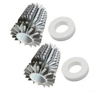Per semi Brush 61020601 con anello per Dolphin M400 Astralpool Dynamic Plus Explorer Plus Logic per Eco 50 60 M500 Pro X1 SF 60 Sprite RC Unit (4 pezzi)