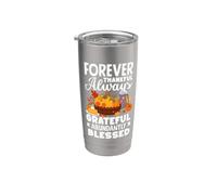 Per sempre grato sempre grato abbondantemente benedetto Bicchiere termico in acciaio inox doppia parete