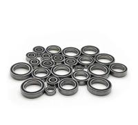 Per Senton 4x4 Mega 550 1/10 24 Pezzi Kit Completo Di Cuscinetti Guarnizioni In Gomma Nera Preingrassate Ricambi Per Auto RC Spazzolate Per Short Course Truck Cuscinetti Rc