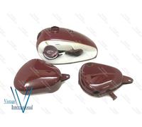 Per serbatoio benzina BSA Goldstar 4 galloni verniciato marrone con serbatoio...