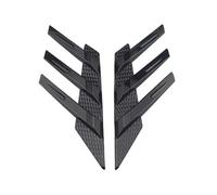 Per Serie 3 E36 E46 E90 E91 E92 F30 F31 F35 G20 G21 G28 M3 Spoiler laterale per lunotto posteriore, aletta triangolare(Black)