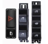 Per Serie 3 E46 318Ci 325Ci 330Ci M3 Per Cabrio Convertibile Pulsante Interruttore Alzacristallo Elettrico 61316902178 61316902183 61318368920 WEFOLCC(Black Set)