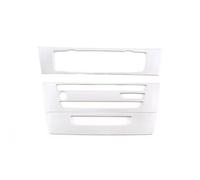 Per Serie 3 E90 E91 2005-2006 Copri-Pomello Del Volante Del CD Dell'Aria Condizionata Adesivi Accessori WEFOLCC(Argento)