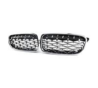 Per Serie 3 F30 F31 F35 2011 2012 2013 2014 2015 2016 2017 2018 Griglia A Doppio Rene Con Doppio Listello Per Paraurti Anteriore A Diamante Auto Griglia Anteriore(Sliver)