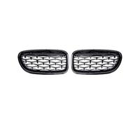 Per Serie 5 F10 F11 F18 520 523 525 530i M5 10-17 Griglia Paraurti Anteriore A Rene Per Auto Da Corsa In Stile Diamante Griglia A Doppio Rene(Gloss Black)