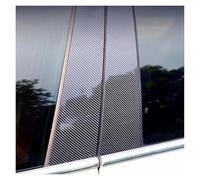 Per Serie 7 E65 E66 745d 750i 2002 2003 2004 2005~2008 Adesivo Pillar Posts Accessori Auto Porta Finestra Trim Cover Pilastri lucidati(Fibra di carbonio)