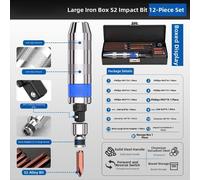PER Set Cacciaviti a per impatto - Antiscivolo per Uso Prolungato Comfort