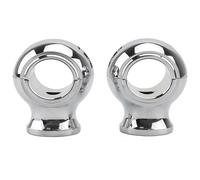 Per Shadow Per Dyna Per Chopper Per Bobber Universale 1-1/4 "32mm Riser Manubrio Moto Morsetto Fat Round Innalzamento Mount Riser Manubrio Moto(Cromo)