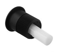 Per Siamp 45 Dual Flush Cisterna Pulsante Compatibile con 34455009, Coperchio di ricambio nero rotondo per serbatoio WC, 85 x 48 mm Materiale ABS