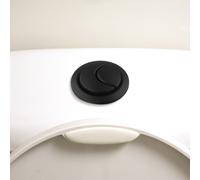 per Siamp per 45 Pulsante WC di Ricambio Cromato Doppio Scarico per 34455009