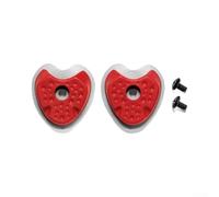 per sidi per Road Bike Heel Cleat Pair ABS Red Silver per sidi(B) | ABS material, red silver color, precise per sidi fit, secure ride performance, easy installation