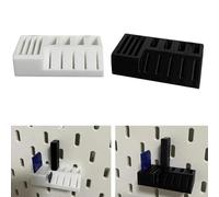 Per SKADIS Memory Card Box Case Holder Organizer Storage Wall Hanging Hook Rack per il supporto della scheda SD (white)