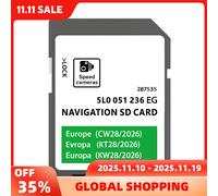 Per Skoda Octavia Superb Fabia Rapid Vehicle Amundsen SAT NAV Scheda SD 32GB Europa UK 2026 Mappe 5L0051236EG Navigazione
