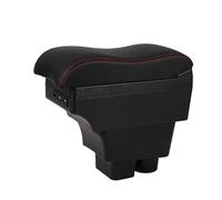 Per Skoda Per Fabia Per Roomster MK2 Bracciolo Centrale Console Contenitore Per Contenuti Con Portabicchieri Porta Telefono USB Bracciolo per auto(A-Black black line2)