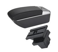 Per Skoda Per Octavia Per Yeti Mk2 A5 Bracciolo Contenitore Accessori Parti Interni(D Black line No USB)