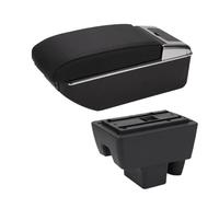 Per Skoda Per Rapid Auto Bracciolo Scatola Di Immagazzinaggio Accessori Interni Vano portaoggetti nel bracciolo(B2 Nero nero 7USB)