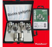 Per Skoda Yeti Kit Bulloni Antifurto Flower Lock Farad per Cerchi in Acciaio