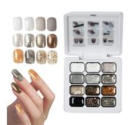 per Smalto Gel,Palette con 12 colori sfumati, glitter semi-solidi - Accessorio per Unghie - per Donne Ragazze Ragazze Uso Salone Casa Festa Estate Halloween Matrimonio Quotidiano