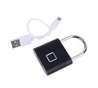 per Smart Biometric Thumbprint Door USB Ricaricabile Lucchetti Portatile Antifurto Impronte Digitali per Borsa Cassetto Serrature per Stampa Dita Serrature A Prova di Bambino Primo Marrone Magneti