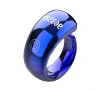 Per Smart For Ring per preghiera Zikr con contatore digitale, regolabile per Tasbih per anello, impermeabile IP68, 5 promemoria giornalieri, display a LED, ricarica wireless, 40 mAh, uno (blu)