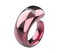 Per Smart For Ring per preghiera Zikr con contatore digitale, regolabile per Tasbih per anello, impermeabile IP68, 5 promemoria giornalieri, display a LED, ricarica wireless, 40 mAh, uno (rosa)