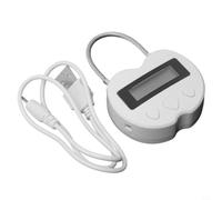 Per Smart For Time Lock Elettronico Da Viaggio Per Timer Con Display LCD Batteria Ricaricabile USB Multifunzione Blocco Massimo 99 Ore 59 Minuti Impostazione (Bianco)