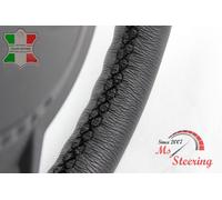 PER SMART FORTWO W450 1998-2006 NERO COPRIVOLANTE IN PELLE, NERO 2 CUCIT