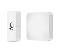 Per Smart Home Per zigbee Sensore con Connettore per Monitoraggio Temperatura e Umidità Supporta la comunicazione vocale e WiFi per un'integrazione senza interruzioni