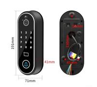 per Smart Lock Tastiera Metallo per Porte Esterne Interni per | per sblocco 0. per 3s, per impronte digitali, codice anti-spionaggio, chiave per fisica, per ideale per famiglie