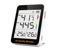per Smart Mode Misuratore di qualità dell'aria per Home Office Nursery for | Misura PM2.5, per temperatura, umidità; 3 colori; modalità smart & energy; 30-60 giorni per la batteria; costruzione in