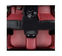 Per Smart Per Fortwo Auto Tappetini Tappeti Piedi Coche Accessorie Tappetini per auto(VINO ROSSO,2007-2015)