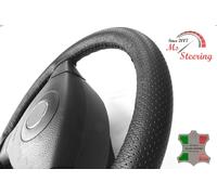 PER SMART PURE 09-12 PERF NERO COPRIVOLANTE IN PELLE NERO CUCITURA
