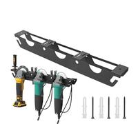 per smerigliatrice angolare, supporto da parete a tre fessure in acciaio al carbonio per smerigliatrice, lucidatrice e strumenti, garage e organizzazione officina