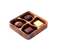 per snack in legno, 4 scomparti, liscia e sicura, in legno, con pareti divisorie, per famiglia, amici, uomini, casa, cucina, feste, interni, soggiorno, frutta secca