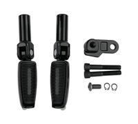 Per Softail Slim FLS FLSS Cross Bones FLSTSB 2008-2017 Moto Nero Pedane Pedane W/Usura Peg Fit