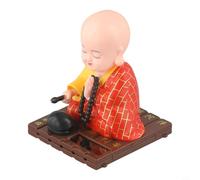 per solare Oscillante Buddha Ornamento Auto ABS per solare(Red) | ABS , resistenza UV, colore vivace, movimento continuo, design compatto
