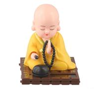 per solare Oscillante Buddha Ornamento Auto ABS per solare(Yellow) | ABS , resistenza UV, colore vivace, movimento continuo, design compatto