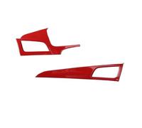 PER Sonata 9th 2015-2017 2 Pezzi Rivestimento Telaio Presa D'aria Laterale | Accessori Per Modanatura Automatica Per Auto Con Guida A Sinistra Cruscotto Striscia Decorazione Interni Auto(Red)