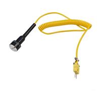 Per sonda a termocoppia tipo K magnete sensore industriale metallo per tester per superfici piatte rotonde e aeronautiche -500C con filo a molla su (E)