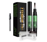 per Sopracciglia,Trucco Viso Naturale 3D Duraturo 4ml con Stencil | Colore per Sopracciglia Donna,Ideale per Giornaliero Festa Matrimonio Ufficio Appuntamento Club Spiaggia Piscina