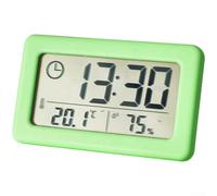 per sottile LCD Digital Alarm Clock con per la temperatura di umidità | Ampio schermo LCD trasparente, mostra l'ora e la data per l'umidità temperatura, facile lettura giorno notte