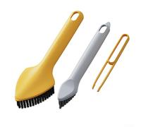 per spazzola 3-in-1 con Lungo e Pinzetta per spazzola 3-in-1(Yellow) | ergonomico antiscivolo, riduce fatica mano, presa per sicura durante prolungata