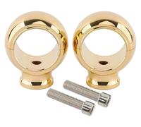 Per Spo&rtster Per XL883 Per XL1200 Per Softail Per Fat Per Bob Riser Manubrio Moto 2'' 508 Mm Manubrio Riser Clamp(Gold)