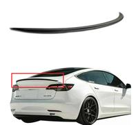 Per Spoiler Per Tesla Model 3, Nero Lucido Lip Spoiler Posteriore Auto Tuning F