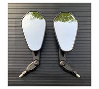 Per Sport Dirt Bikes ATV Manubrio Specchietto Retrovisore Per moto Ovale Pieghevole Specchietti Retrovisori Laterali Assemblaggio(B)