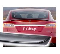 Per Sportivi Slim Hecklippe TESLA Spoiler Bagagliaio Flap NERO Pronto Verniciato