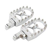 Per Sportster 1200 883 XL Softail Breakout FXSE FXCW Moto Pedane Poggiapiedi Ampio Chopper Bobber Pedale(Chrome)