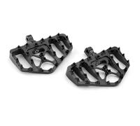 Per Sportster 883 Dyna StreetBob Touring Road Glide Softail Pedane Moto Pedane Larghe Poggiapiedi Nero Spike CNC(Nero 1.)