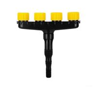 per spruzzatore versatile multi-foro per irrigazione esterna, testa girevole per modelli d'acqua personalizzati, costruzione per sistemi di tubi da 1 pollici a 1,5 pollici (4 ugelli)