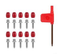 per sram Hydraulic Brake Olive Needle Kit Red CNC Steel per(C) | CNC stainless needle, high-pressure fit, smooth threading, leak-free seal, red anodized finish